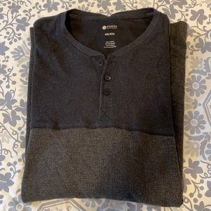 Color block grey shirt